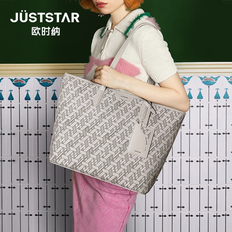 

Tote Bag 2023 New Autumn/Winter High Quality Shoulder Bag Popular Woven Flower Large Capacity Commuter Bag