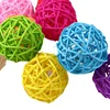 Pet Bird  Chewing  Bird Rattan Ball Toy For Parrot Budgie Parakeet Cockatiel Chewing Playing  Parrot Cages Toys 4