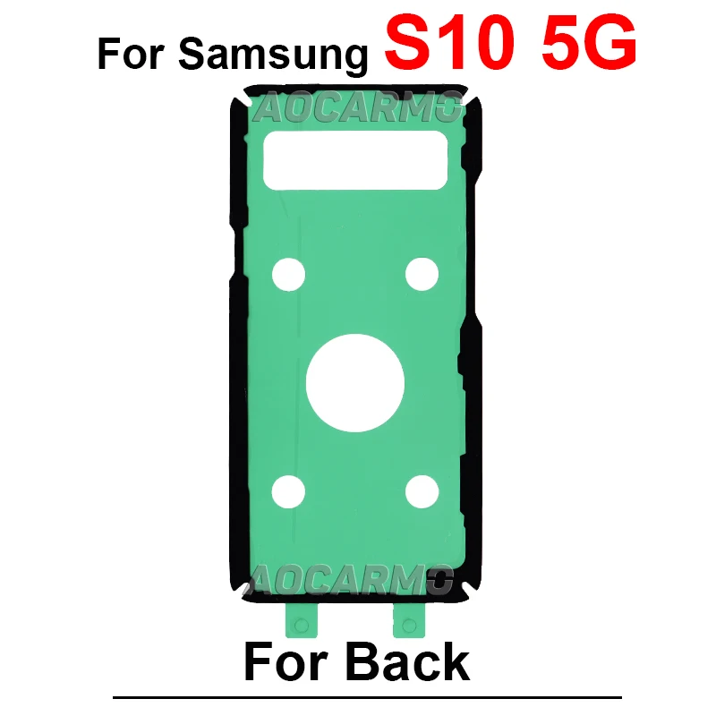 삼성 갤럭시 S6 S7 가장자리 S8 S9 S10 플러스 라이트 5G S10E 후면 스티커 뒷면 커버 접착 테이프 접착제 교체