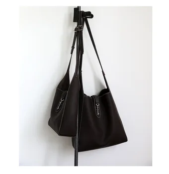 2025 nuova borsa hobo borsa tote in vera pelle borsa di grande capacità borsa pigra in pelle di vacchetta di primo strato