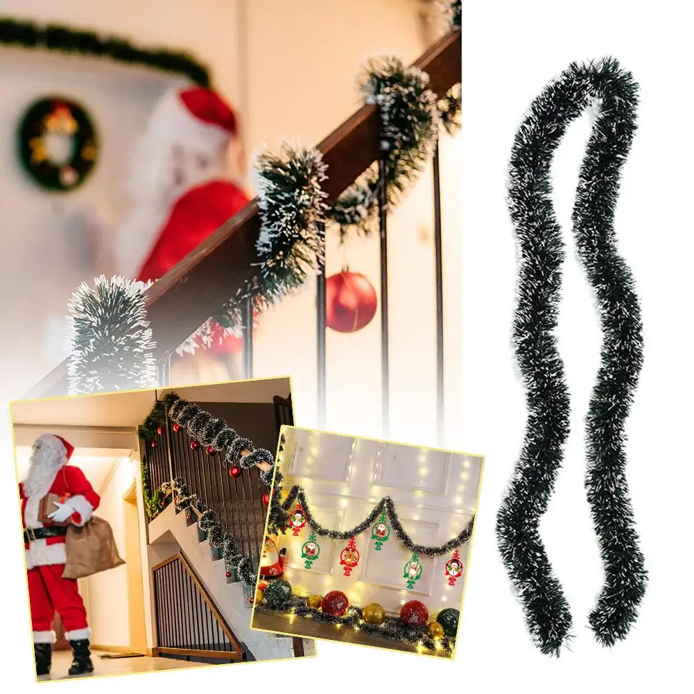 

New Year Xmas Decor Ribbon Garland Christmas Tree Bow Supplies Cane Tinsel Bar Green Decoration Ornament Wedding Tops Party I9W3