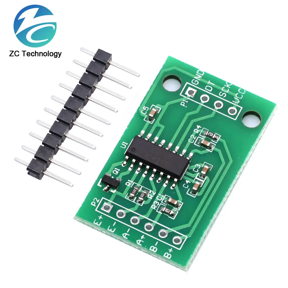 For Arduino Dual Channel Hx711 Weighing Pressure Sensor 24bit Precision A/d Module Diy