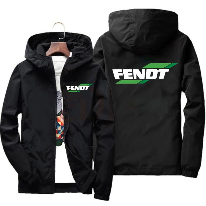 Fendt 남성용 스포츠 재킷, 캐주얼 지퍼 가죽 코트, 운동복 패션 재킷, 202..