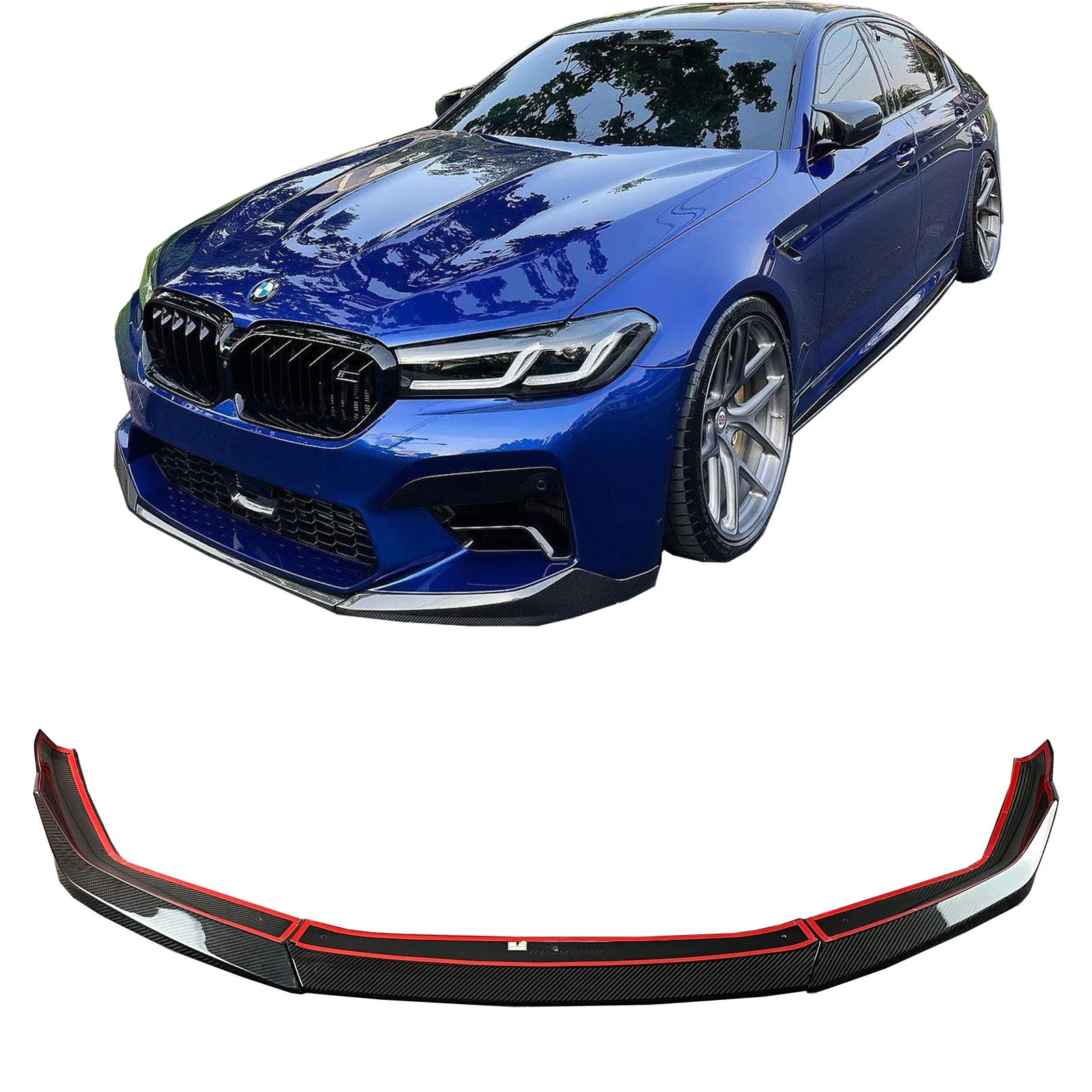 

Factory price carbon fiber front lip for F90 M5 Lci front bumper splitter lip