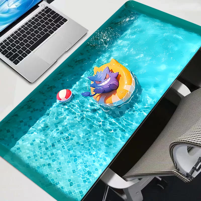 Large Mouse Pads P-pokemon Gengar Desk Gaming Mousepad with Stitched Edges and Non-Slip Rubber Base Extended 900x400 Mouse Pad 5