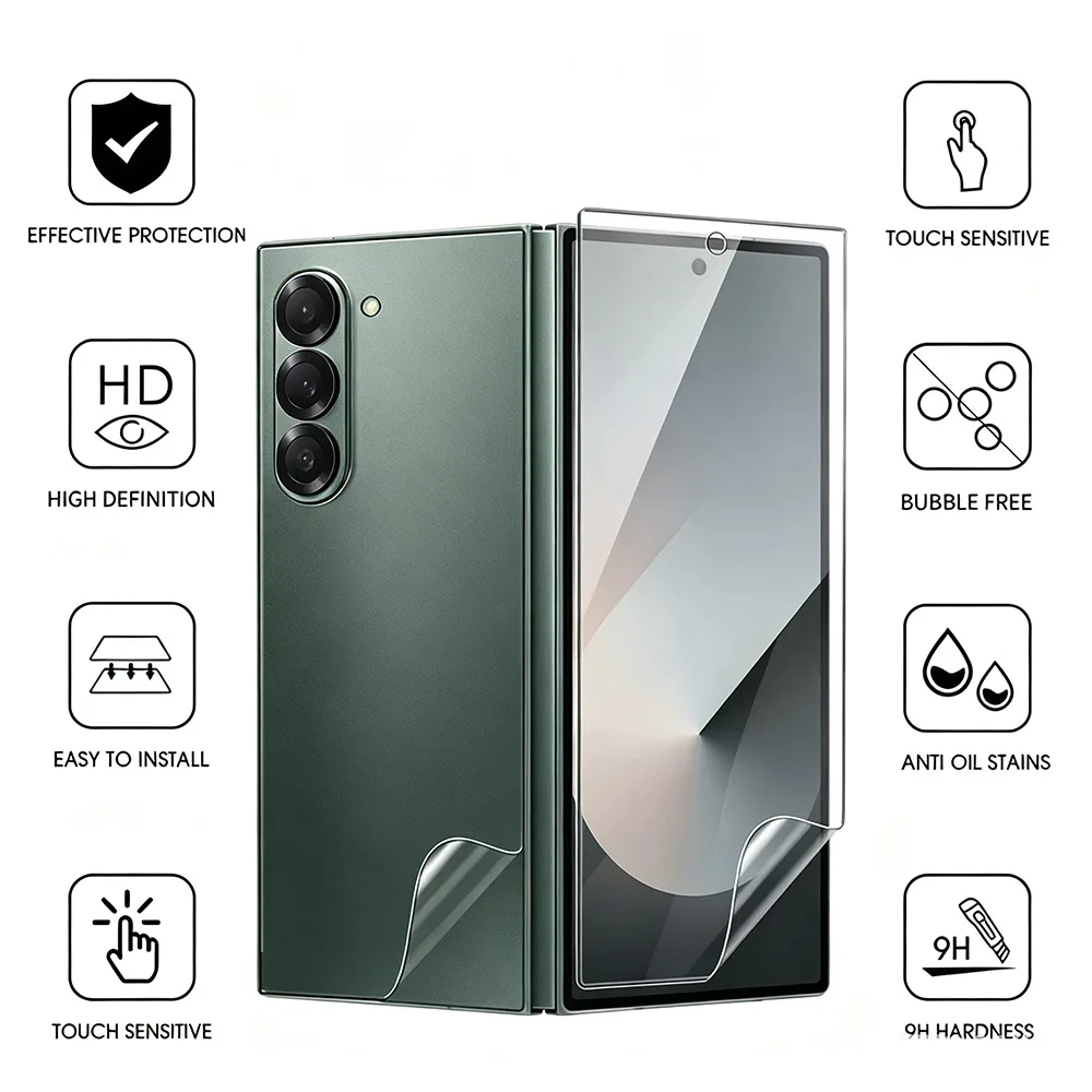 Flexible Hydrogel Film Full Cover HD Clear Screen Protectors