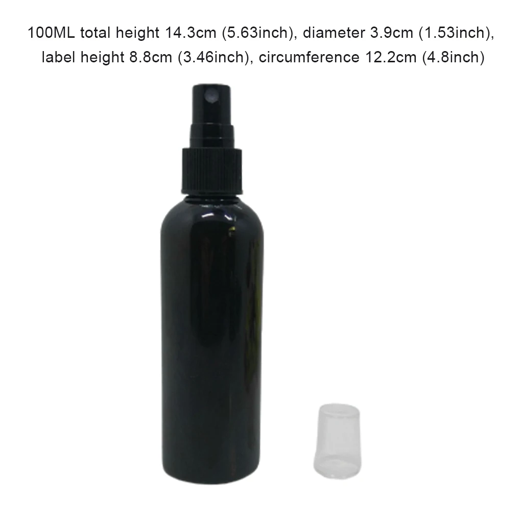 Botella vacía de Spray de niebla fina, dispensador de pulverizador recargable portátil, 100ml