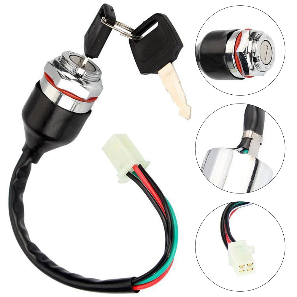 

Key Starter Switch Keywords Key Ignition Switch Easy Installation High Strength Key Ignition Switch Quad Bike Motorcycle