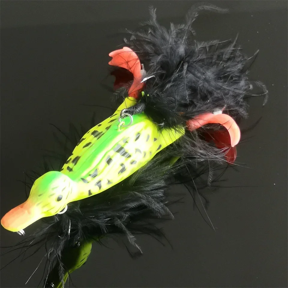 Schwimmender 3d Enten Topwater Köder Mit Plätscherfüßen Für Angler_voghion.com