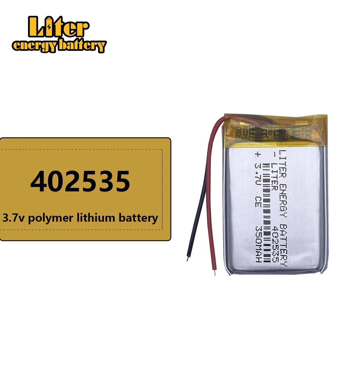 3.7V lithium battery 042535 402535 350MAH MP3 MP4 MP5 small toys battery GPS