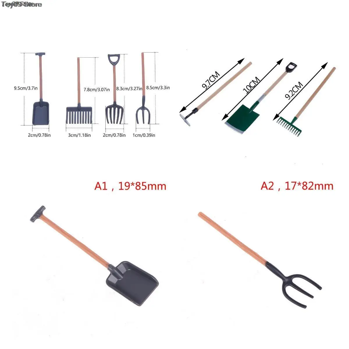 

1/3/4 шт. 1:12 миниатюрные садовые инструменты для кукольного домика лопата грабли модельки для кукольного домика декоративные аксессуары детские игрушки для ролевых игр
