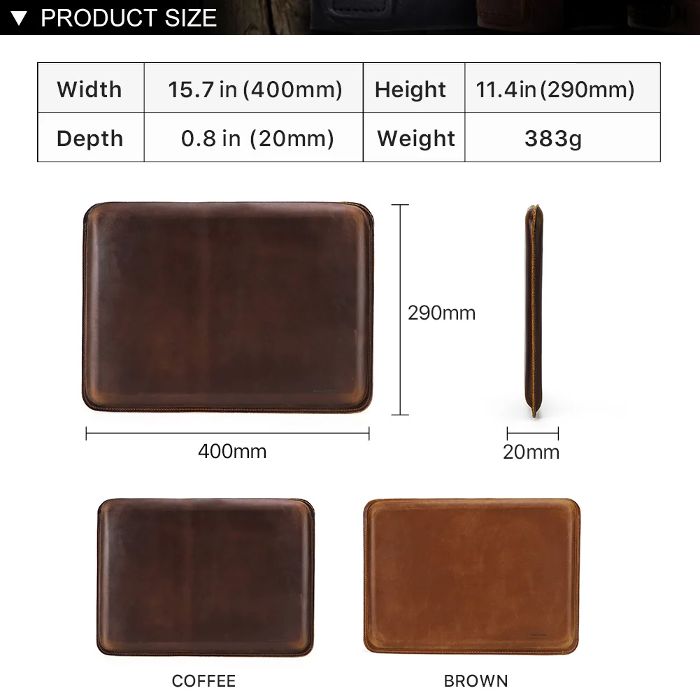 Bolsa de Couro Genuíno para Laptop Bolsa para Macbook Pro 15 A24852023 A2141 Acessórios de Luxo 16 Polegadas 2023 - Imagem 5