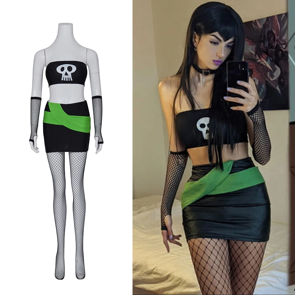 Anime Total Drama Island Gwen Cosplay Costume Halloween Uniform Women Sexy  Dress Carnival Party Outfits - AliExpress