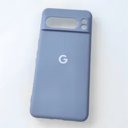 Luxury Liquid Silicone Shockproof Protective Case - Soft - Touch Shell with Full Camera Coverage - Pixel 7 (Gray)