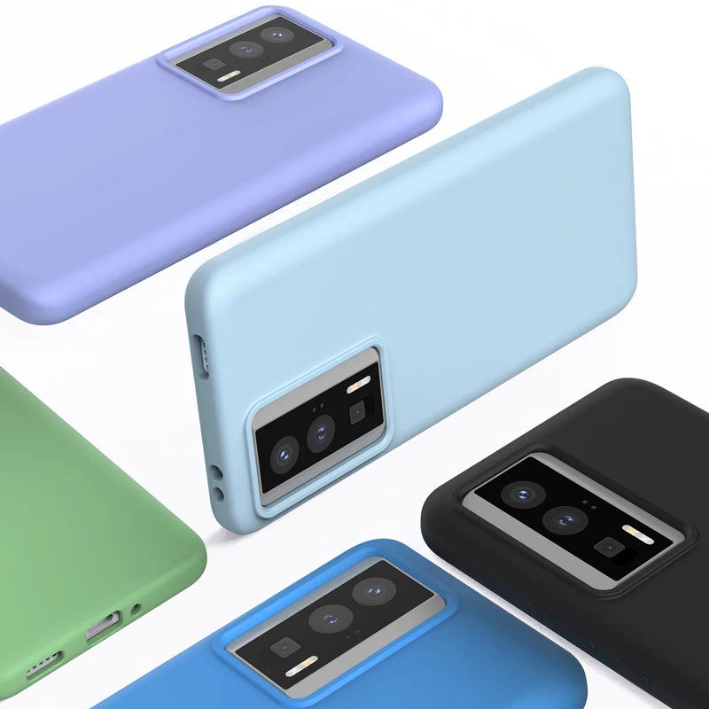 Shockproof Liquid Silicone Case with Slim Soft Skin Touch Protection and Retail Packaging
