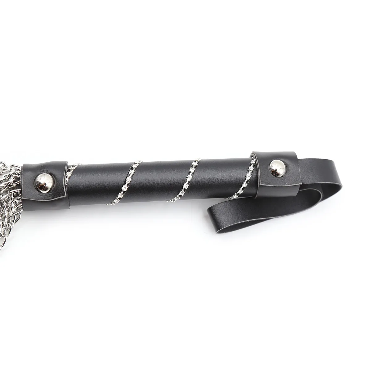 Riding Whip With Leather Inlaid Crystal Handle,Horse Whip Crop Riding Whip Teaching Training Whips 4