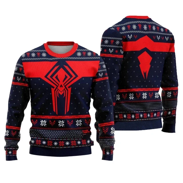 thumbnail image 1 of Suéter feo de regalo de Navidad de Año Nuevo de Spider Punk, suéter de gran tamaño de otoño e invierno de gran venta, suéter de Navidad para hombres 2024 para mujeres, 1 of 5