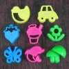 8pcs Play Sand Molds Beach Sand Toys Set Sand Tray Toys Sand Molds Set for Kids(Flower Butterfly/ Random Color) 5