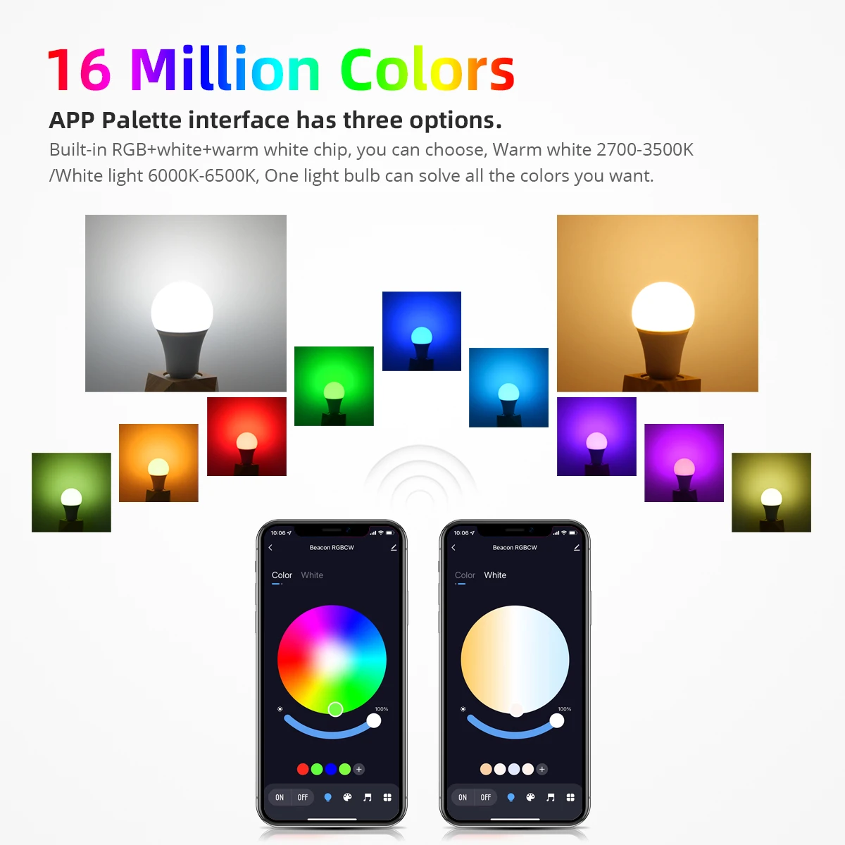 Tuya 블루투스 LED 전구 디밍 스마트 전구 앱 제어, RGB + CW + WW 색상 변경 램프 지지대, IOS/안드로이드, 15W E27 AC220V