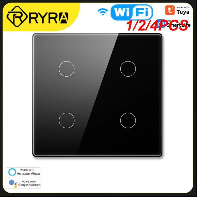 

1/2/4PCS Tuya Brazil WiFi Light Wall Switch,Touch-Sensor Smart Interruptor 4/6 Gang ,Work with Alexa, Home