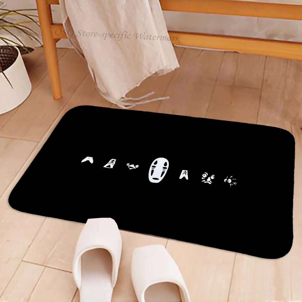 1pc S-Spirited Away Floor Mat Floor Mat Anti-Slip Kitchen Bedroom Handmade Tufted Rug Carpet Living Room Entrance Rug 5