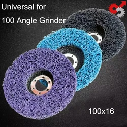 100mm 16mm Hole Polishing Sanding Wheel Sheet Coral Disc Disk Auto Metal Paint Rust Removal Welding Grinding Angle Grinder