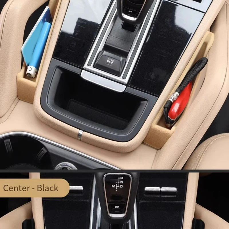 Car Center Console Space Storage Box Central Armrest Storage Box Container Organizer For Porsche Cayenne 2011-