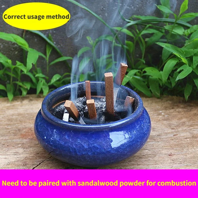 Přírodní santalové tyčinka vůně přírodní ruka rozseknout dřevo DIY purification hojení meditace přízvuk reliéf aromaterapie