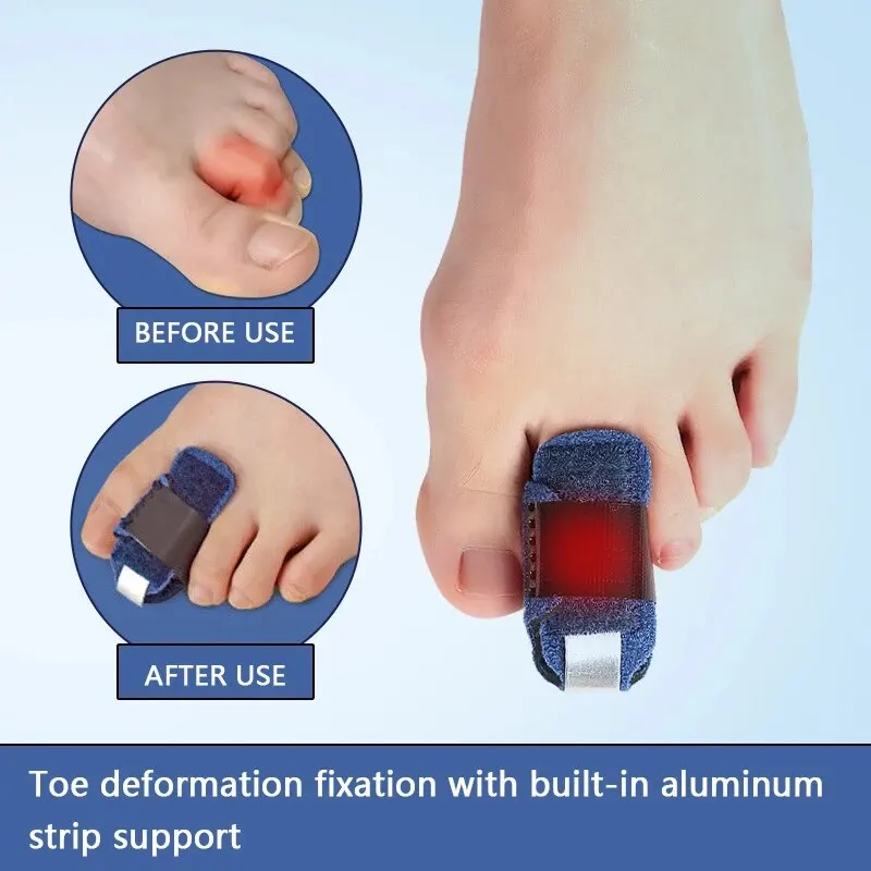 Toe Splint Toe Straightener For Hammer Brace Hammertoe Splint Wrap Covers Broken Support 1pcs