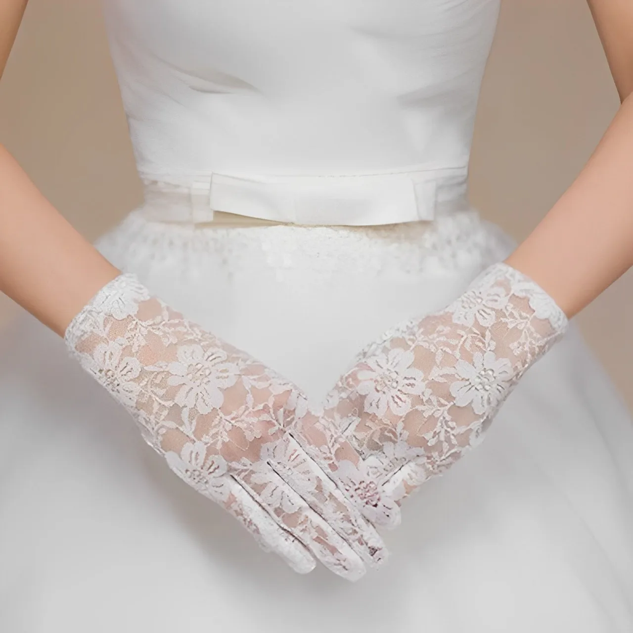

Bridal Lace Fingerless Gloves for Wedding Party Prom