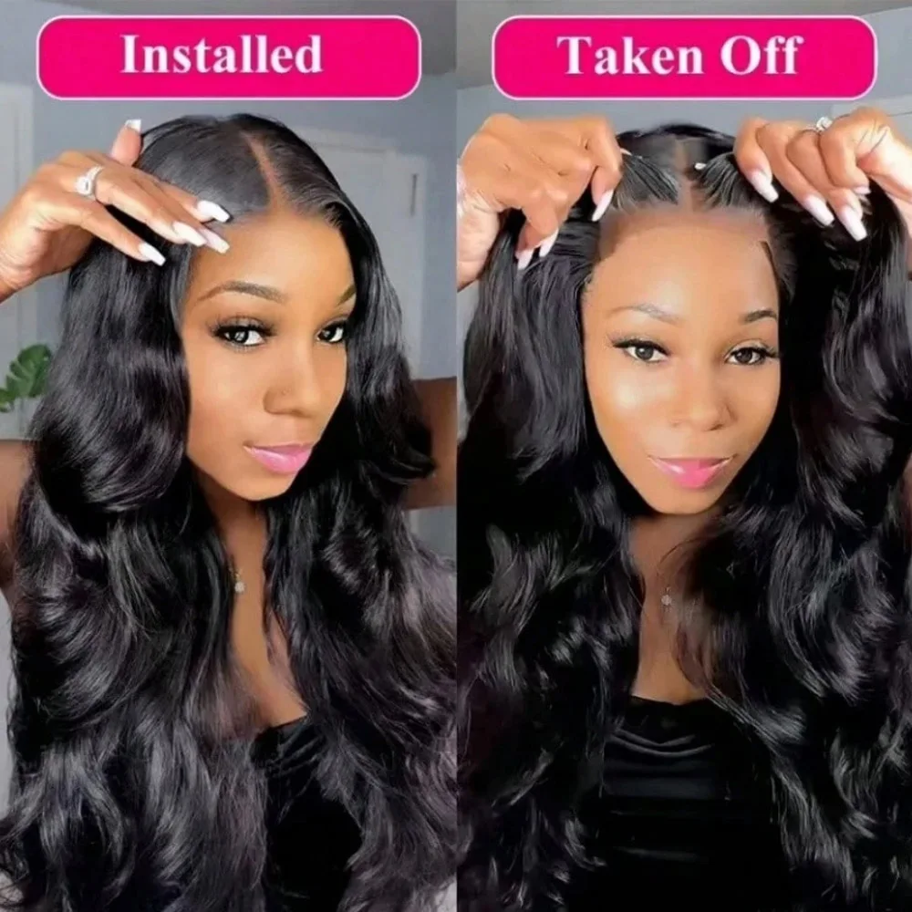 13x4 Lace Front Wigs Human Hair Pre Plucked Wigs for Black Women Short Glueless Wig Body Wave Lace Front Human Hair Wig 20 Inch