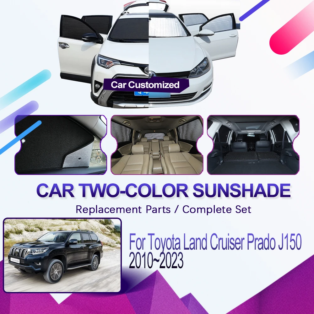 

Автомобильные солнцезащитные накладки для Toyota Land Cruiser Prado 150 J150 LC150 2010 ~ 2023 солнцезащитные оконные солнцезащитные накладки автомобильные аксессуары
