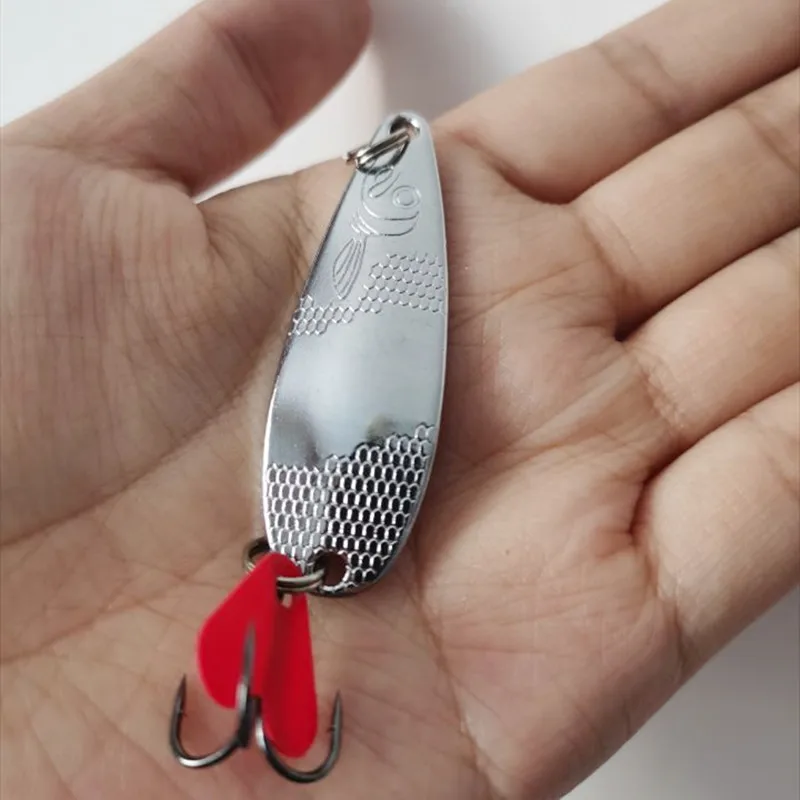 Description Picture 3 of itemMetal Jigging Spinner Spoon Fishing Lure Fishing Bait Hard Baits Sequins Noise Artificial Bait Treble Hook Swimbait Carp Fishing