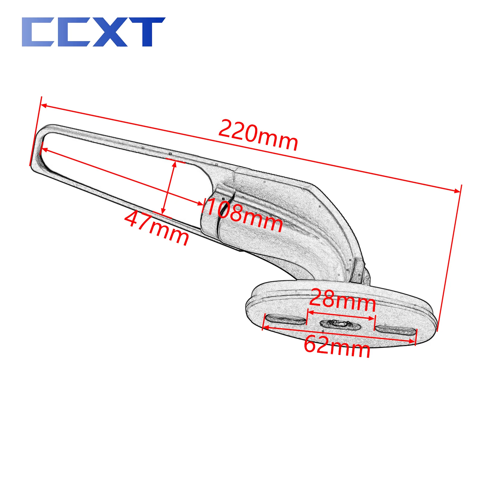 Motorcycle Mirror Modified Wind Wing Adjustable Rotating Rearview Mirror For Yamaha R15V3 R25 R3 R1 R1S R6 R6S V2 V3 FZ6R YZF650 2