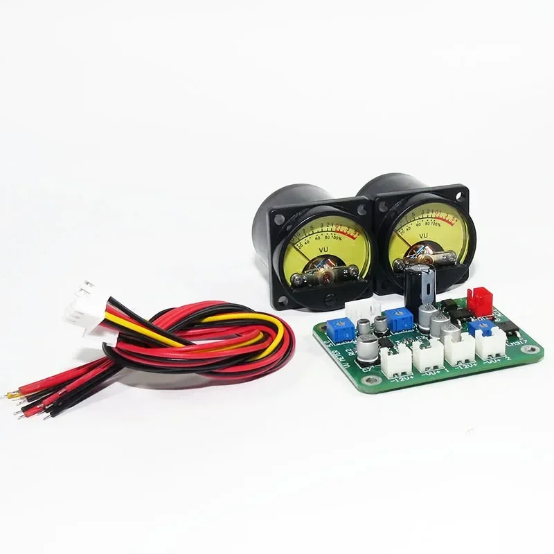 Audio Pegelanzeige VU-Meter 35mm - Mit Hintergrundbeleuchtung 2 Stück