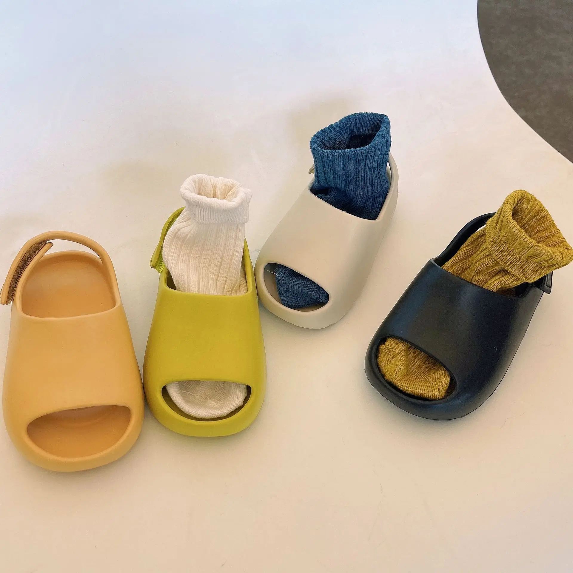 

Сандалии детские из пенопласта, модные легкие пляжные туфли для начинающих ходить мальчиков и девочек, лето