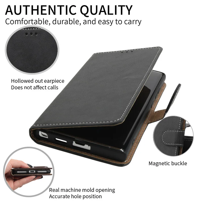 Premium Wallet Magnetic Flip Leather Case - Versatile & Stylish