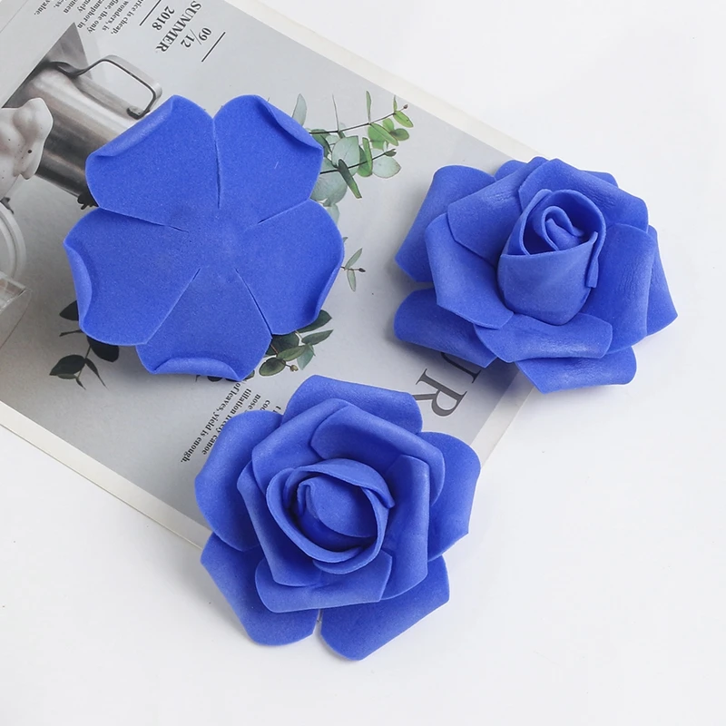 10/20/40 stücke Rose Künstliche Blumen Köpfe 7CM Gefälschte Blumen Hochzeit Dekoration Home Room Decor Garten Party DIY Girlande Zubehör – Detail 15