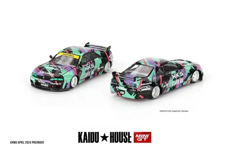 ミニカー 1/64 KAIDO HOUSE SKYLINE GTR R33 LTD Kaido House x MINI GT 1:64 SKYLINE r33 HKS V1 odlewany model