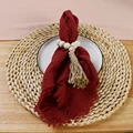 10PCS Burgundy