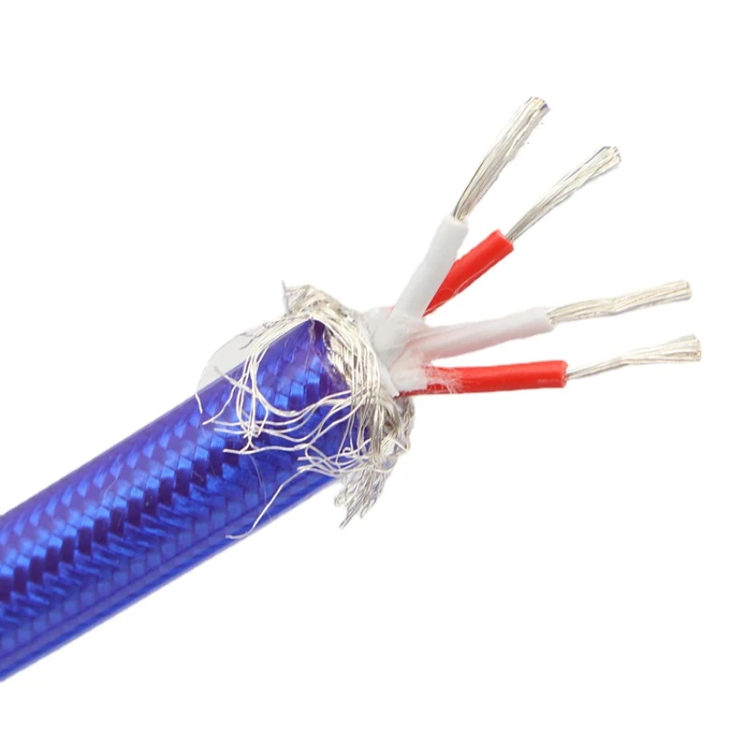 4Core7NOCCSilverPlatedBulkAudioCableRCASignalCbaleXLR