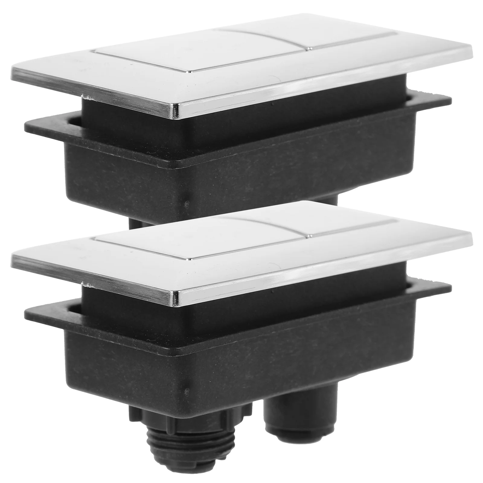 

2 Pcs Dropshipping Toilet Flush Button Water Tank Accessories Abs Closestool Push