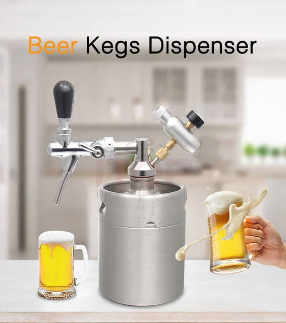 GZZT – fût de bière en acier inoxydable 2L/3.6L/5L/8L, fût à café, capacité  de maintien, récipients artisanaux pour bière, vin, viande, cidre, brassage  à domicile - AliExpress