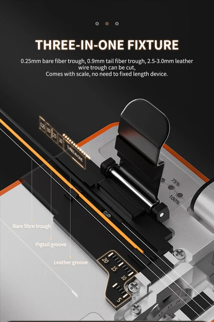 光ケーブルカッター 回転式3ヘッドファイバーダクトカッター | 高度な光ファイバケーブルと