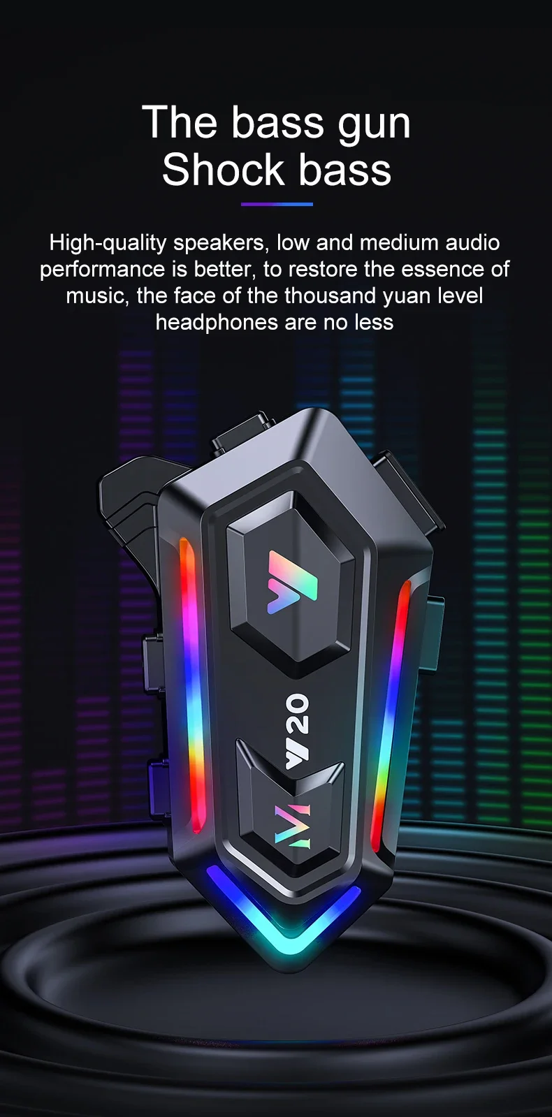 Bluetooth Headset Für Motorradhelm Kabellos Wasserdicht Rgb_voghion.com