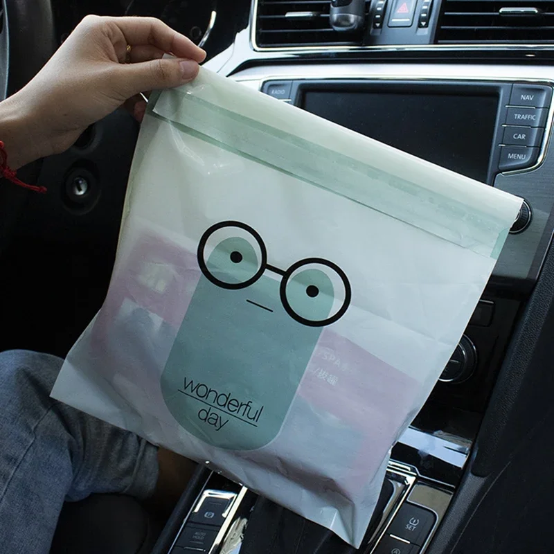 Car Trash Bags Home Self-Adhesive Rubbish Holder Disposable Biodegradable Garbage Storage Bag Auto Interior Accesorios 15pcs