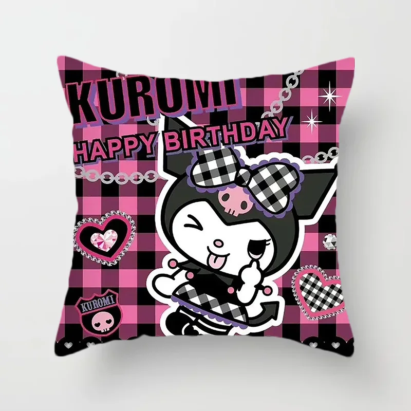 Miniso Sanrio Kuromi plush pillow Plush Toy cushion interior decoration sleeping pillow Seat pillow festival Gift ornaments 2