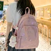 Girl Travel White Book Laptop Backpack New Female Trendy Color Student Bag Fashion Ladies College Backpack Cool Women School Bag 2