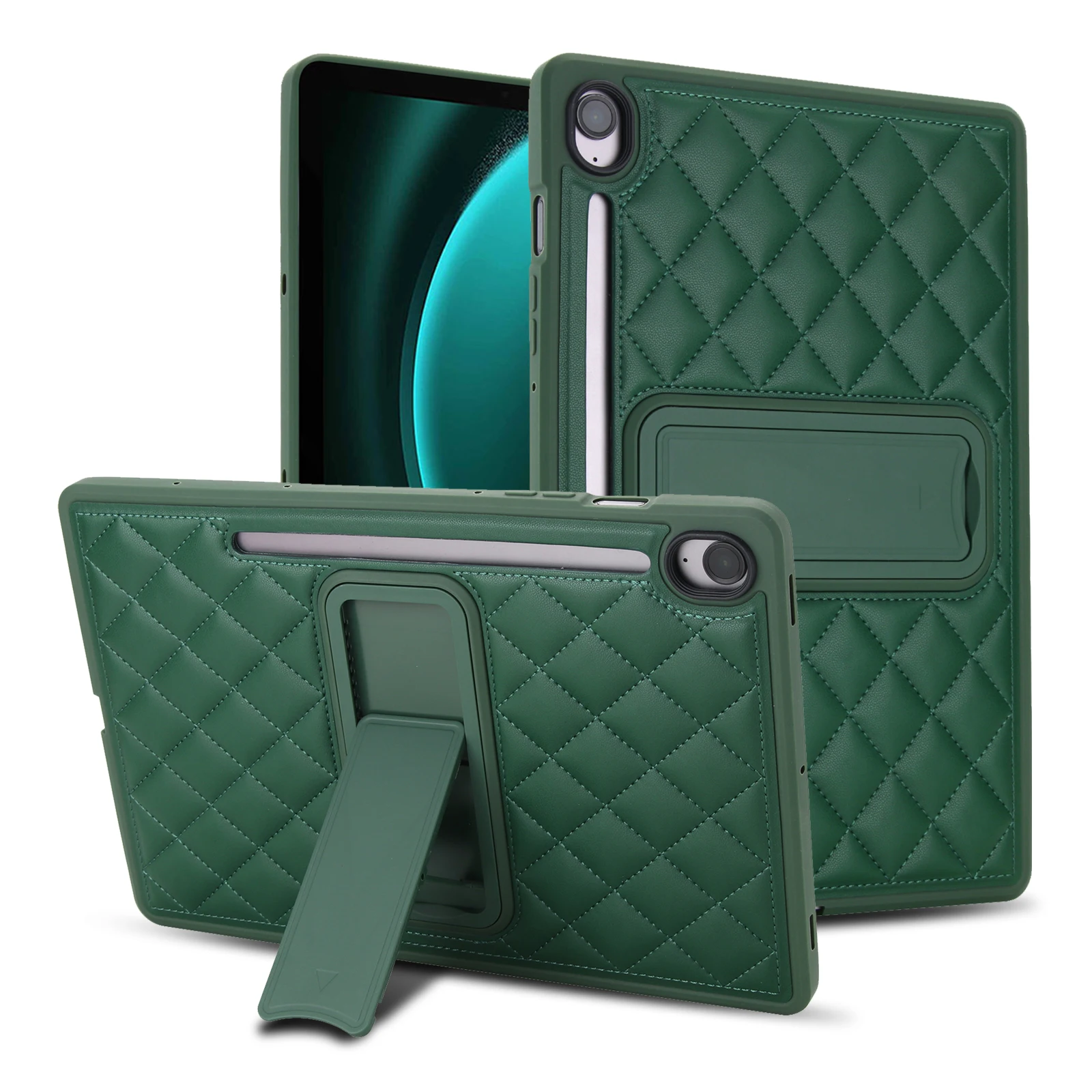 Luxury Leather Tablet Case with Kickstand and Stand Cover