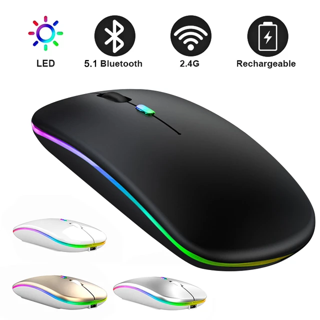 Wireless Mouse Computer Bluetooth Mouse Silent PC Mause Rechargeable  Ergonomic Mouse 2.4Ghz USB Optical Mice For Laptop PC - AliExpress